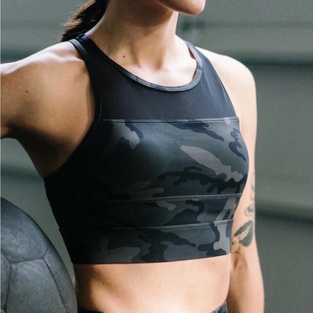 ZYIA Active Black Camo All Star Bra
